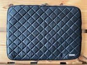 Skóra naturalna etui / aktówka na dokumenty OCHNIK czarny pikowany