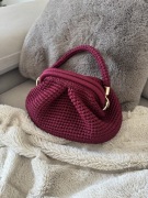 Torebka damska handmade beżowa elegancka szydełkowa na ramię/ręki Goldfinch