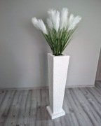 Wysoka doniczka - Trawa pampasowa - Sztuczna kompozycja 165 cm - Dekoracja