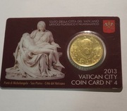 Watykan  50 Euro Cent 2013 , Mennicza  BLISTER 