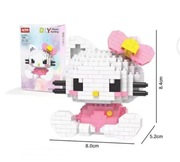 Klocki Hello Kitty figurka 382 elementów Sanrio nowa