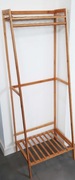 Regał bambusowy lekki stabilny wieszak bambus 140 x 50 x 40 cm 