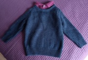 Sweter z koszulą rozmiar 86 
