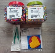 Koraliki pyssla Ikea podkładki nowe