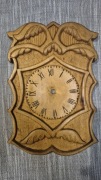 Drewniana rzeźbiona ręcznie "aplikacja- front do zegara