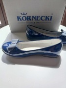 Baleriny balerinki Kornecki 4240 granatowe rozmiar 34