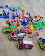 Pojazdy Figurki Psi Patrol Chase Zuma Marshall Sky Rocky cały zestaw