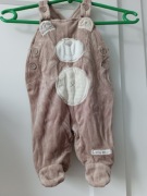Ogrodniczki brązowe miś roz. 62cm