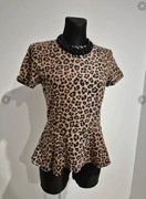 Bluzka baskinka w panterkę Tom & Rose