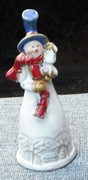 Nowa figurka-dzwonek  świąteczny, ceramika