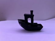 Stateczek czarny zabawka, figurka 