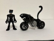 DC Super Friends imaginext Catwoman czarna pantera motor