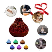 NAWILŻACZ POWIETRZA WULKAN 3w1 DYFUZOR LAMPKA AROMATERAPIA 7 KOLORÓW LED