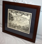 Plan Warszawy 1696 r. - Dahlberg - Urbs Warsavia Sedes Regum Poloniae oryg.