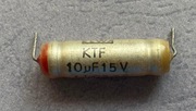 10uF 15V KTF Kondensator tantalowy zabytek PRL ELWA
