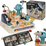 TOR SAMOCHODOWY INTERAKTYWNY KOSMICZNY AUTKA RESORAKI DLA DZIECI RAKIETA