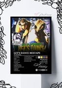 Ag lohleq Let's dance mixtape plakat album a3 w ramce obraz poster under