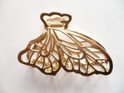 Klamra do włosów szczęka złota metalowa