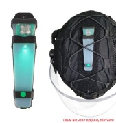 Marker stroboskopowy Znacznik świetlny Światło na hełm kask czarny asg