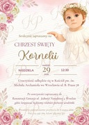 Zaproszenie na Chrzest Święty i Roczek ze Zdjęciem | Duże A5 14x21 