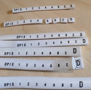 Oznaczniki, profil owalny 1.00 mm2 PVC_1,0_W