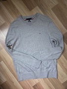 Tommy Hilfiger szary kaszmirowy miekki sweter męski 