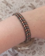 Bransoletka unisex z koralików szklanych 