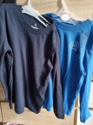 Dwie koszulki podkoszulki długi rękaw dla chłopca 98-104