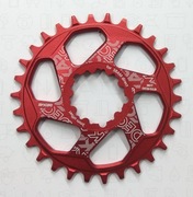 DECKAS GXP SRAM 30T zębatka narrow wide, GX NX offset 3mm okrągła czerwona