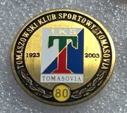 Odznaka TOMASOVIA Tomaszów 80 lat
