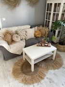 Piękny BOHO dywan juta rafia 100 cm salon sypialnia