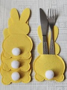 Etui na sztućce, króliczek, zajączek, Wielkanoc