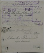 3 Wizytówki przedwojenne 1925 adwokat i kominiarz