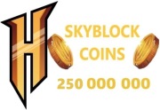 MINECRAFT HYPIXEL SKYBLOCK  250 000 000 COIN MONETY
