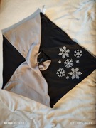 Ciepła polarowa chusta z zapięciem 