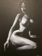 Rysunek "Nude Noir" #678, 290x210 mm