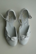 Buty komunijne ANI-BUT dziewczęce 32 biało-srebrne