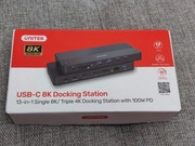Stacja dokująca Unitek 13w1 MST HDMI DP 8K 100W