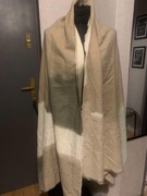 ZARA duża narzutka chusta szalik szal apaszka ombre oversize