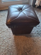 Pufa brązowa ekoskóra