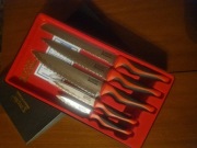 Rewelacyjny, unikatowy zestaw 5 noży laserowo ostrzonych Zepter