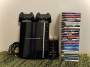 Konsola Sony Playstation 3 FAT | 2x Dualshock 2x kontroler Move, 30+ gier
