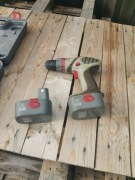 Wkrętarka akumulatorowa solidna baterie ładowarka pudełko zestaw  14.4v 