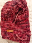 Bardzo ciepła, duża czapka hand made