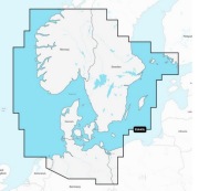 Navionics 645L Mapa Batymetryczna Skandynawia Południe, Niemcy Północ.