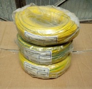 Przewód DY 1x0.75mm300/500V drut200m żółto zielony