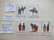 5szt. znaczki pełna seria Fi 2722 Polska 1983r. RYCERZE czyste ** WOJSKO