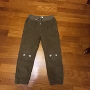 Spodnie sztruksowe ciepłe 122-128 Cool Club gratis koszulka z dług. rękawem