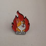 pin metalowy przypinka HOT DOG