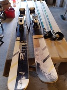 narty ATOMIC zjazdowe z wiązaniami, kije pokrowiec